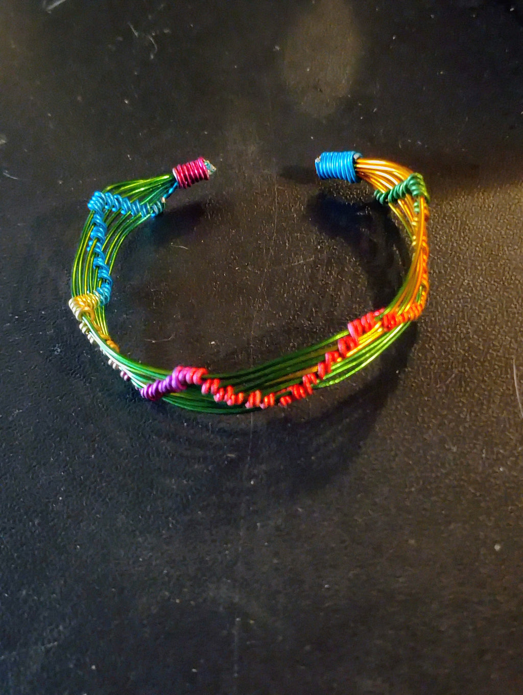 Rainbow Wire Bracelet