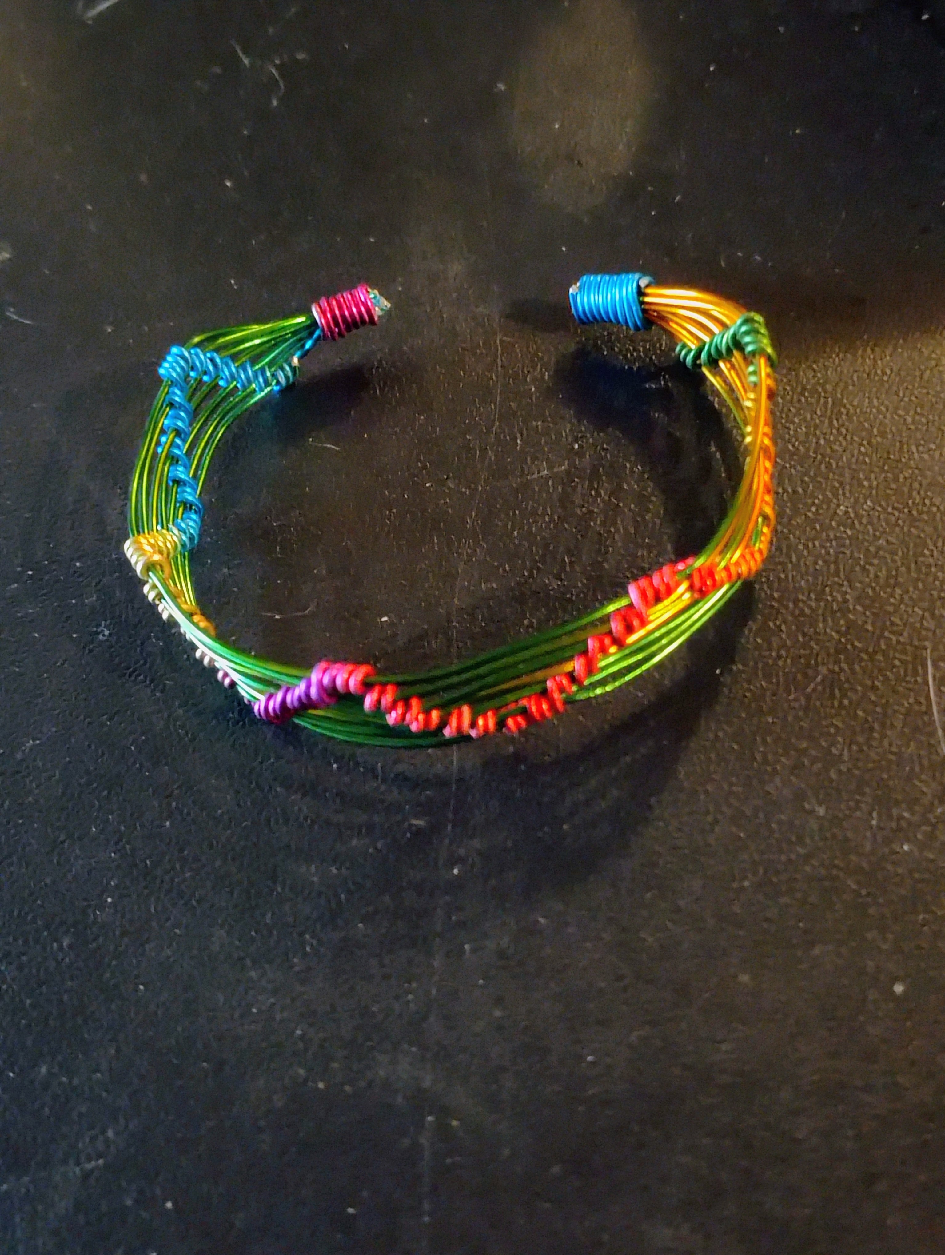 Rainbow Wire Bracelet