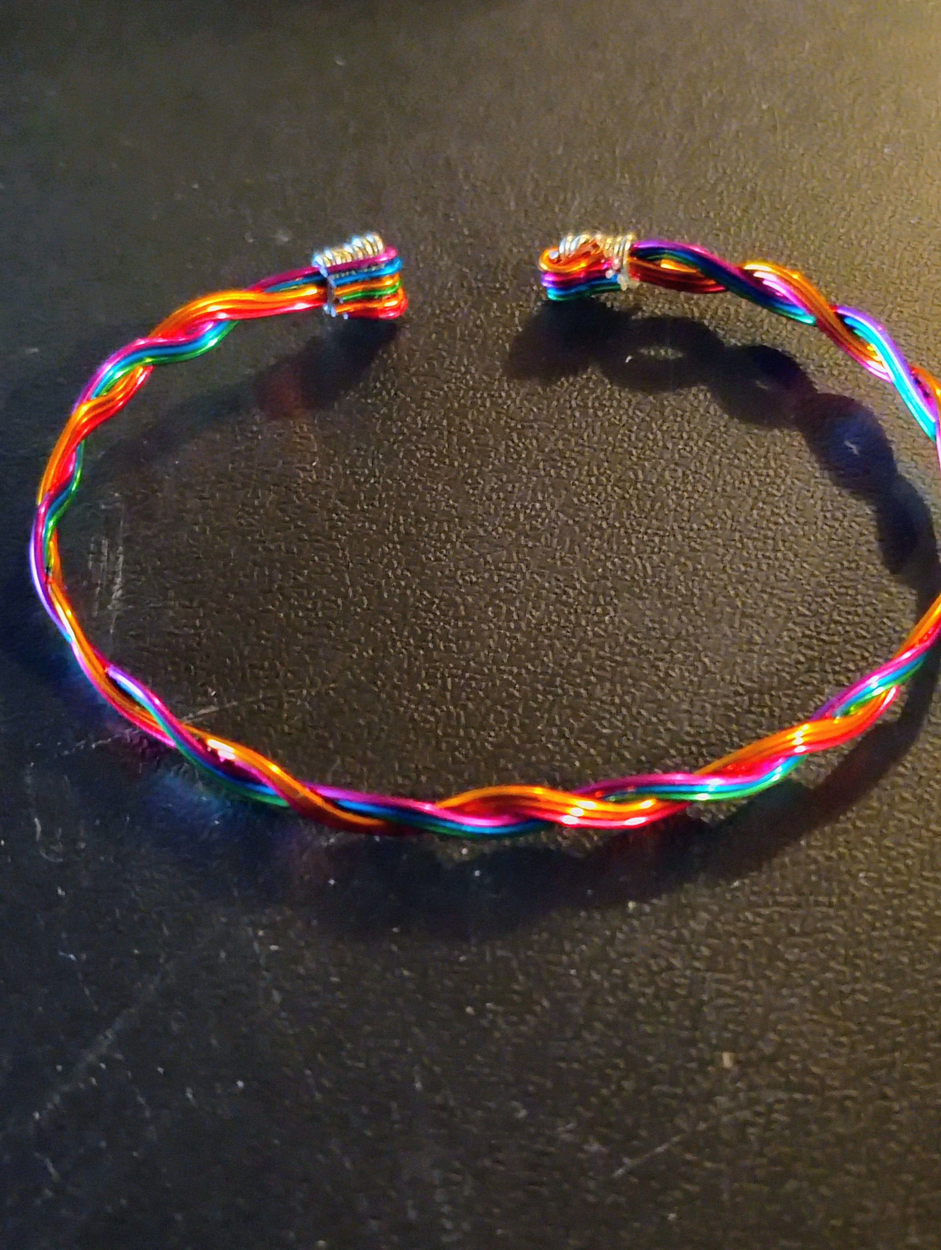 Rainbow Wire Bracelet