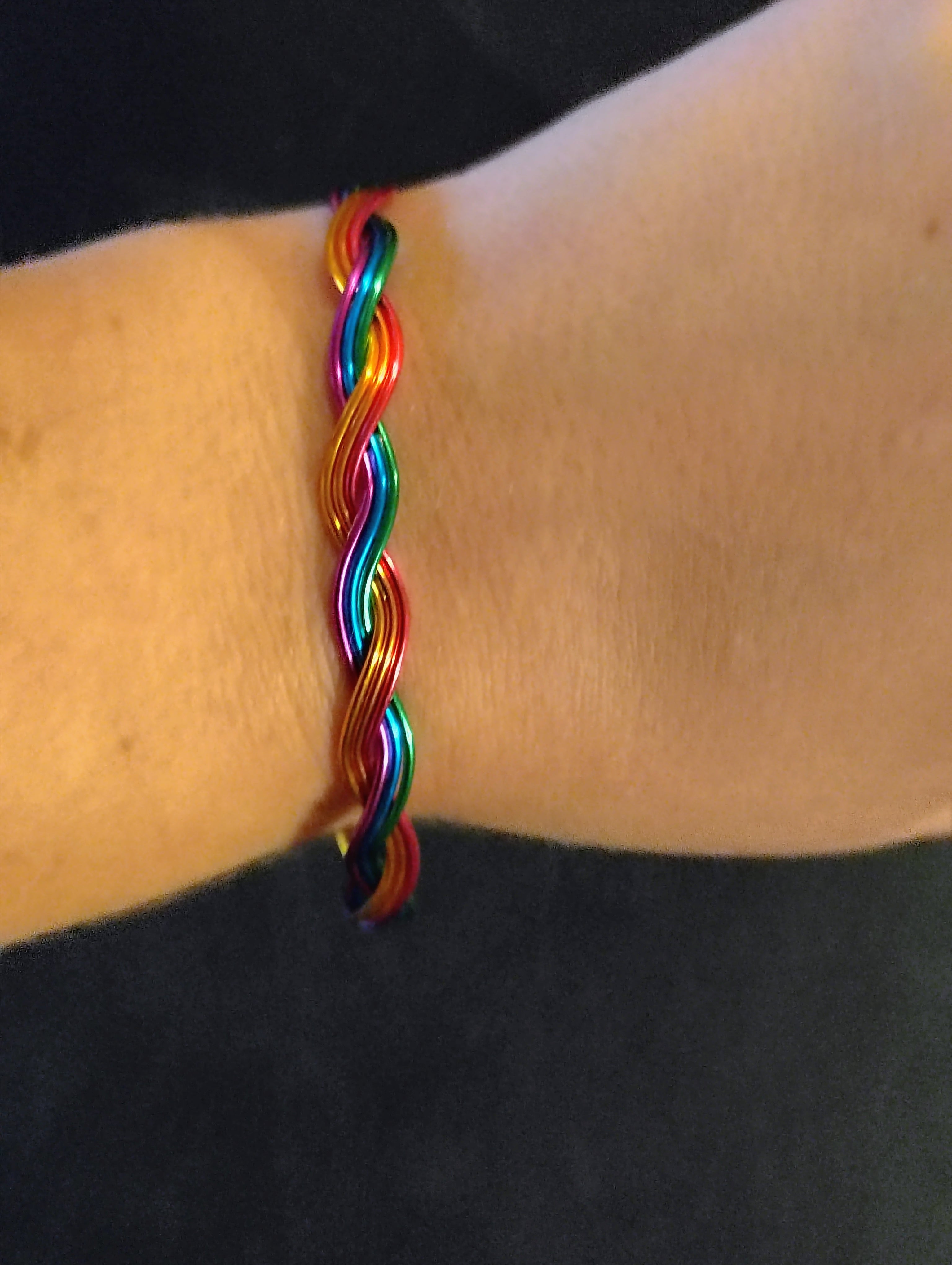Rainbow Wire Bracelet